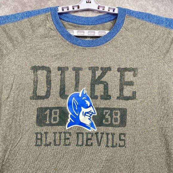 Duke University Blue Devils T-Shirt Mens XL Gray Blue Knights Apparel College - Picture 3 of 8